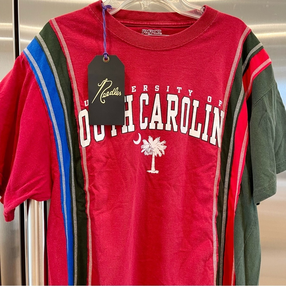 Nwt Needles 7 Cuts Shirt Short Sleeve , Vintage Reconstructed College Tees — image 7 of 8